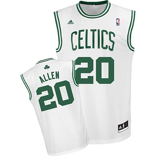  NBA Boston Celtics 20 Ray Allen New Revolution 30 Home White Jersey